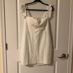 Lulu white graduation dress